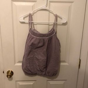 Anthropologie lavender gauze tank